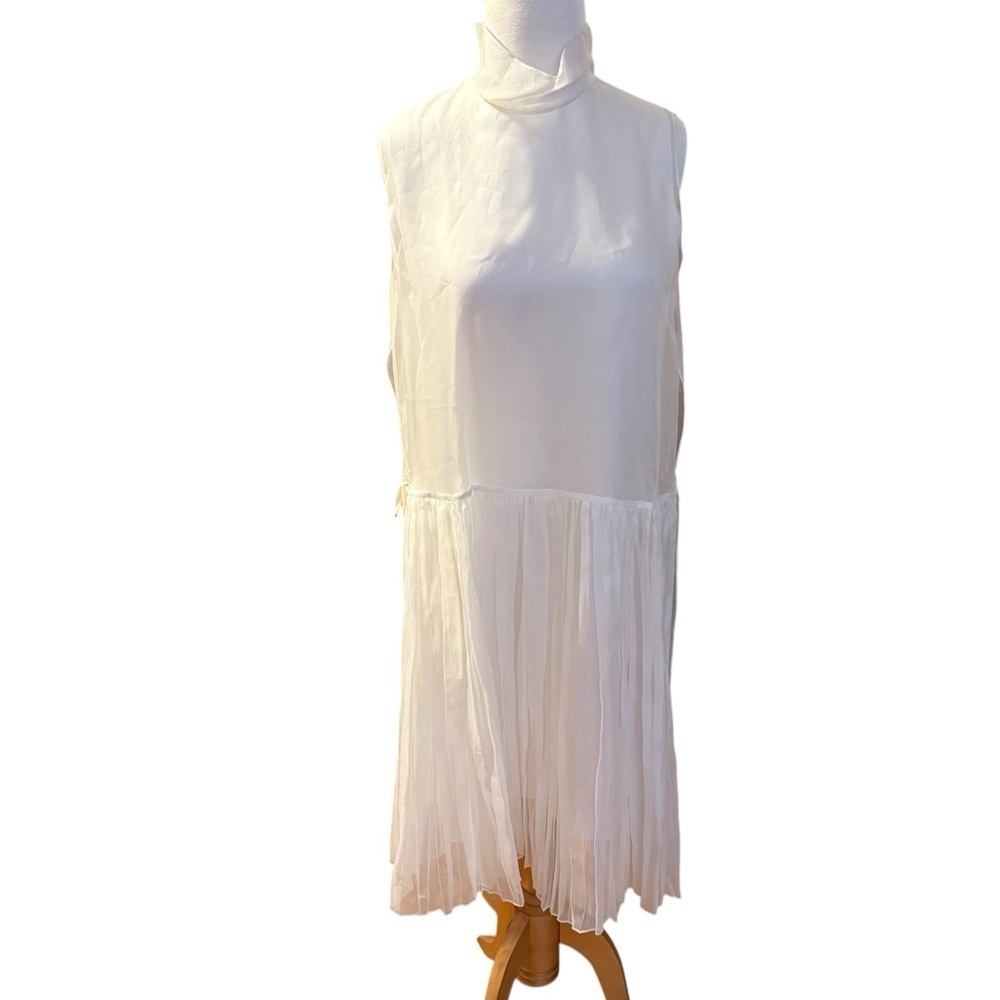 Morgane Le Fay New York Silk Slip Chiffon Dress Size Small - Picture 2 of 9
